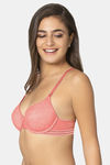 Amante Padded Wired Full Coverage T-Shirt Bra - Pink — thumbnail 2
